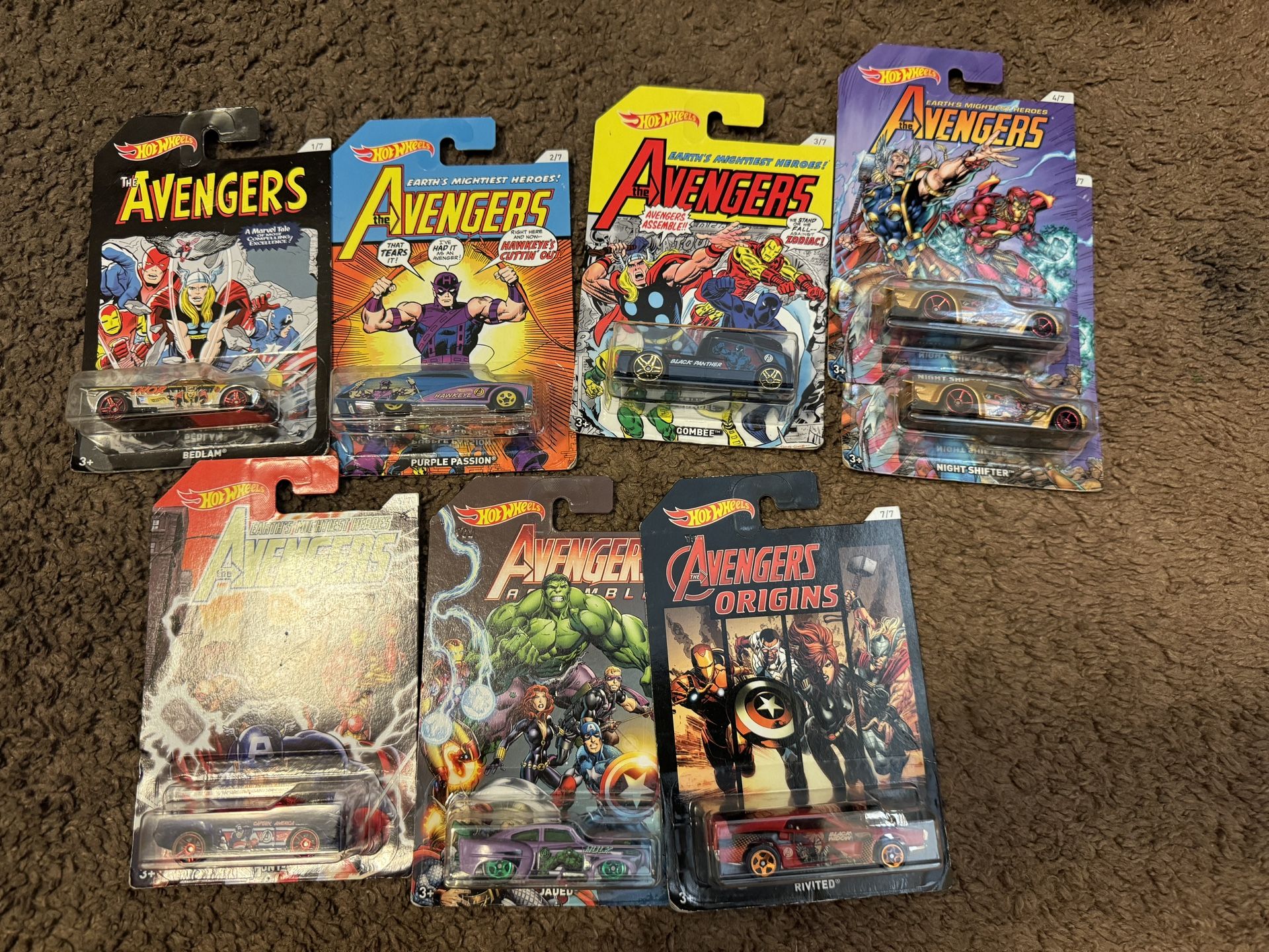 Hot Wheels Avengers Set