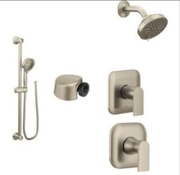 Moen Genta Shower Spa System In Brushed Nickel (Valves Included)