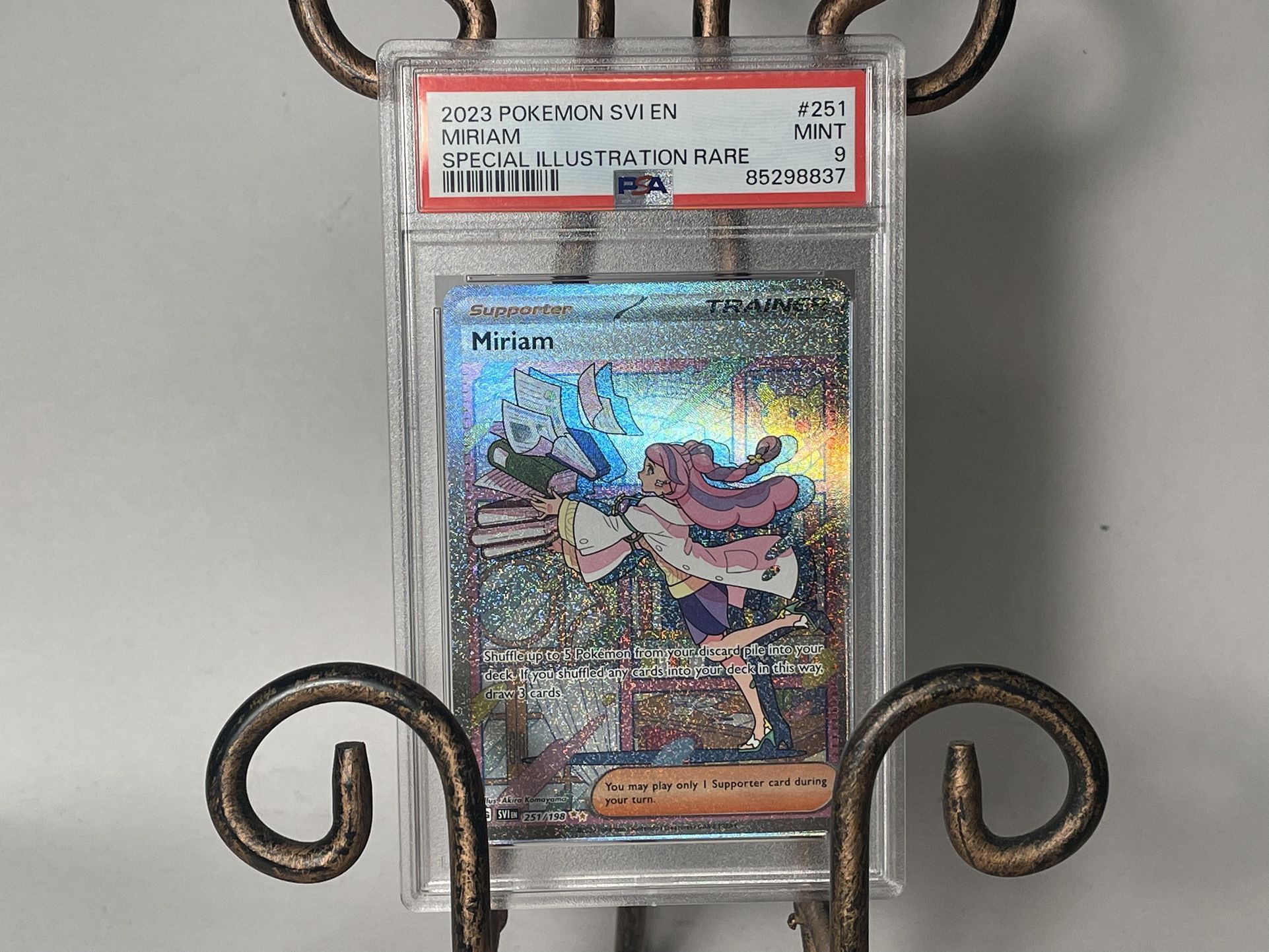 PSA 9 Miriam Special Illustration Rare SIR Scarlet & Violet 251 Pokemon Card