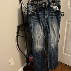 Vigoss Bootcut Jeans – Embroidered Back Pockets – Like New size 31