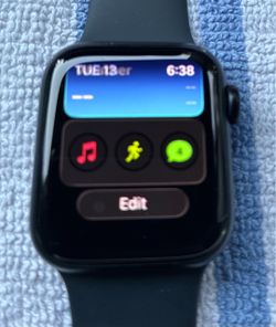 Apple Watch with Black Sport Band