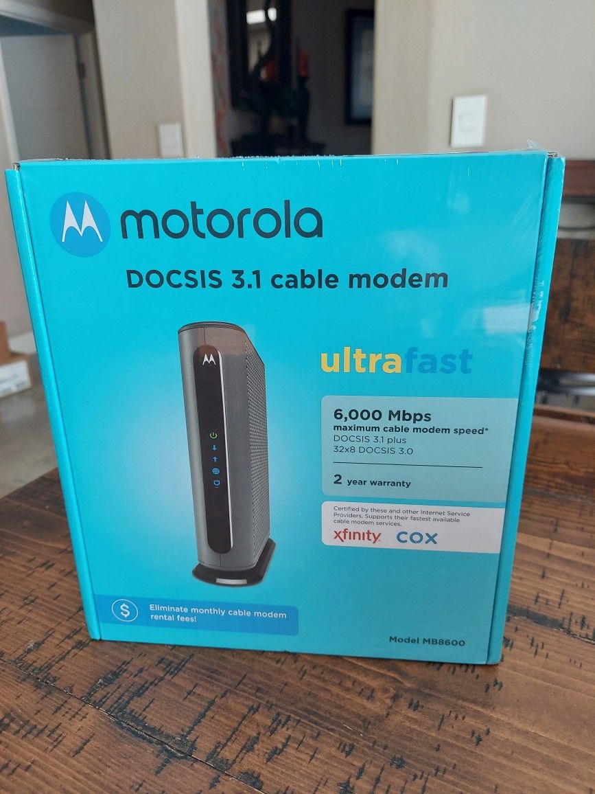 NEW MB8600 Motorola Docsis 3.1 Cable Modem