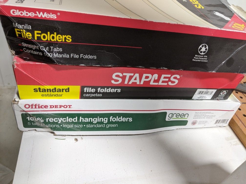Legal Size File Folders And Hanging Files