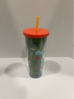 Starbucks Coffee-Seattle Local Collection Cold Cup Tumbler W/Lid & Straw 24 oz.