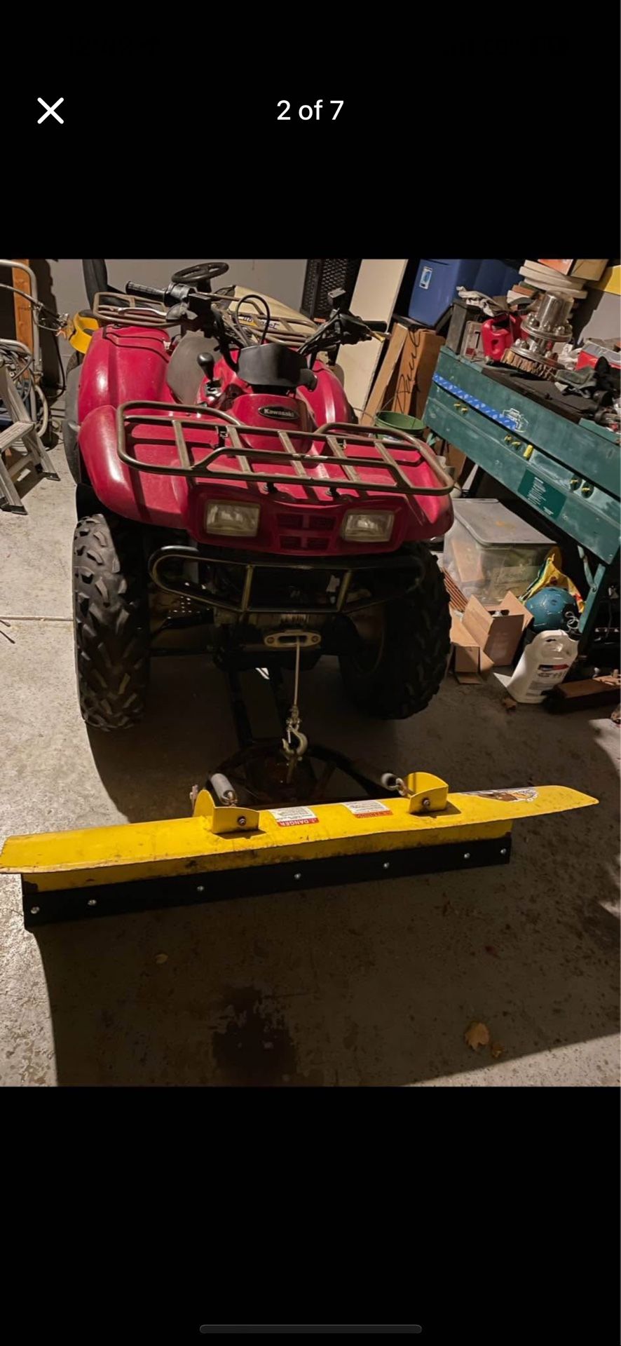 2005 Kawasaki Prairie 360 4x4 With 60 Inch Moose Plow Setup