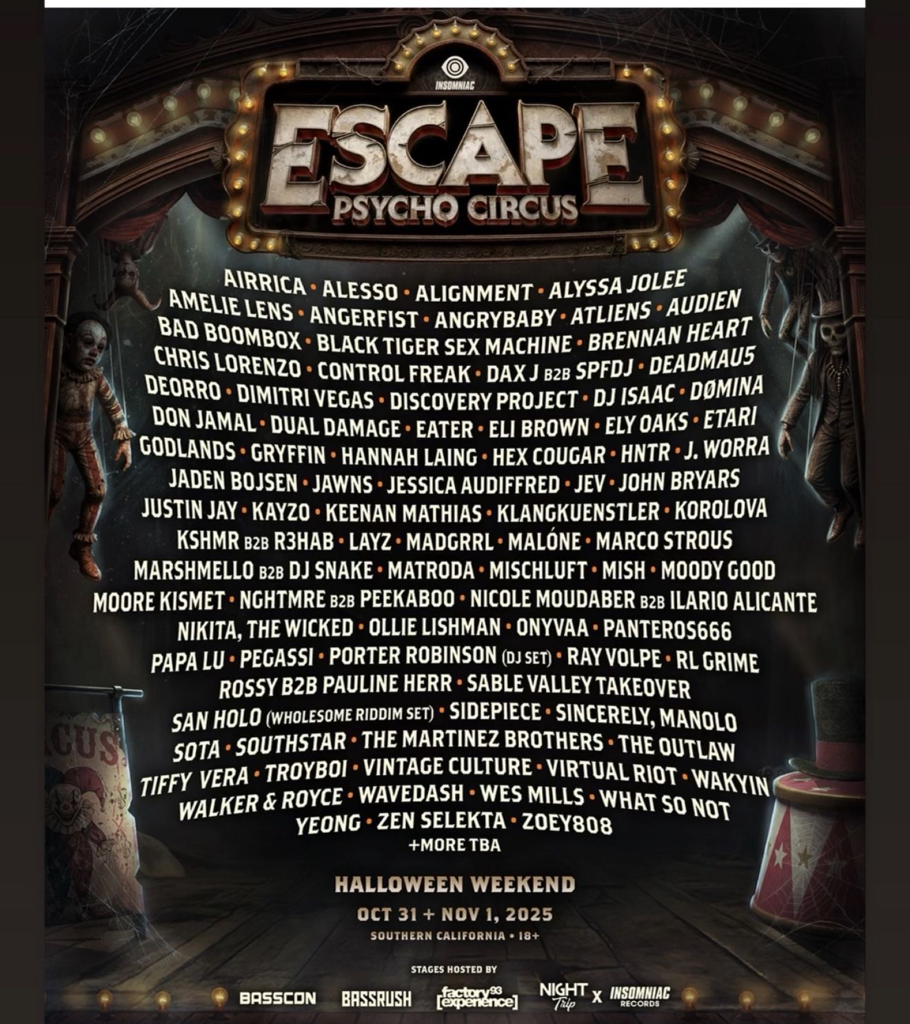 Escape Halloween 2 Day Wristbands