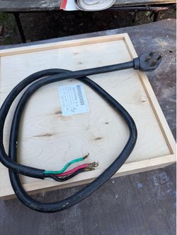 6ft 4-Prong Power Cord is designed specifically for electric built-in/ integrated dryers and ranges.