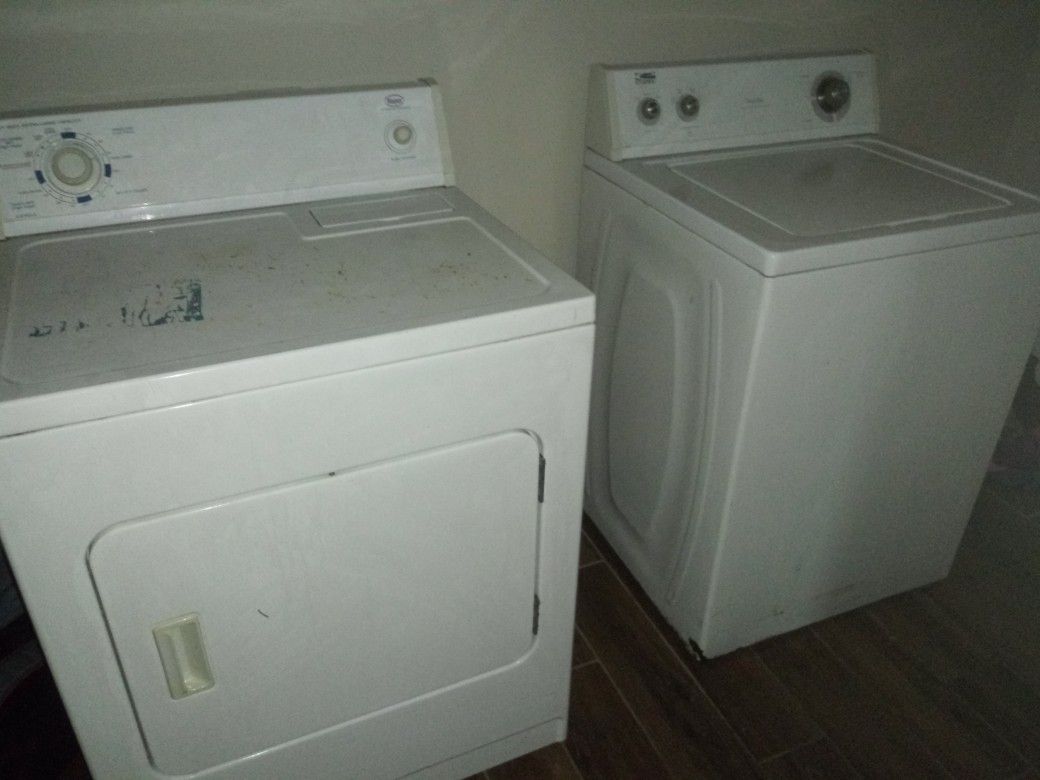Roper dryer and estate washer set for sale