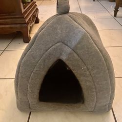 Pet bed, duffel bag on wheels, iron, pictures