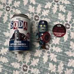 Zombie Captain America Funko Soda