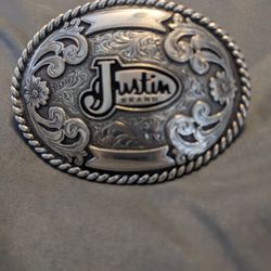 Silver Belt Buckle 