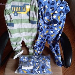 New Carter's Boys' 2-Pack Fleece Pajamas 