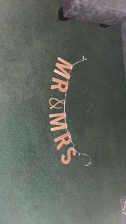 Mr & Mrs banner