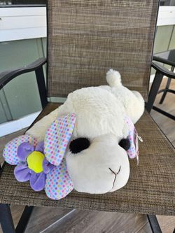 Lamb Chop Dog Toy Large Spring Flower