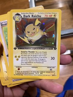1st Edition Holo Dark Raichu