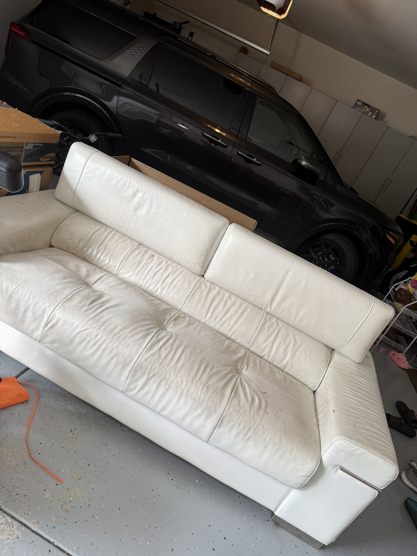 (Free) White Couch