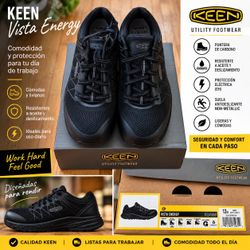 KEEN Vista Energy Men’s Work Shoes Size 13D Carbon Toe