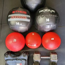 READ DESCRIPTION Rogue Ethos Medicine Ball Slam Weights Dumbbells Weight Vest Weighted Gym Equipment