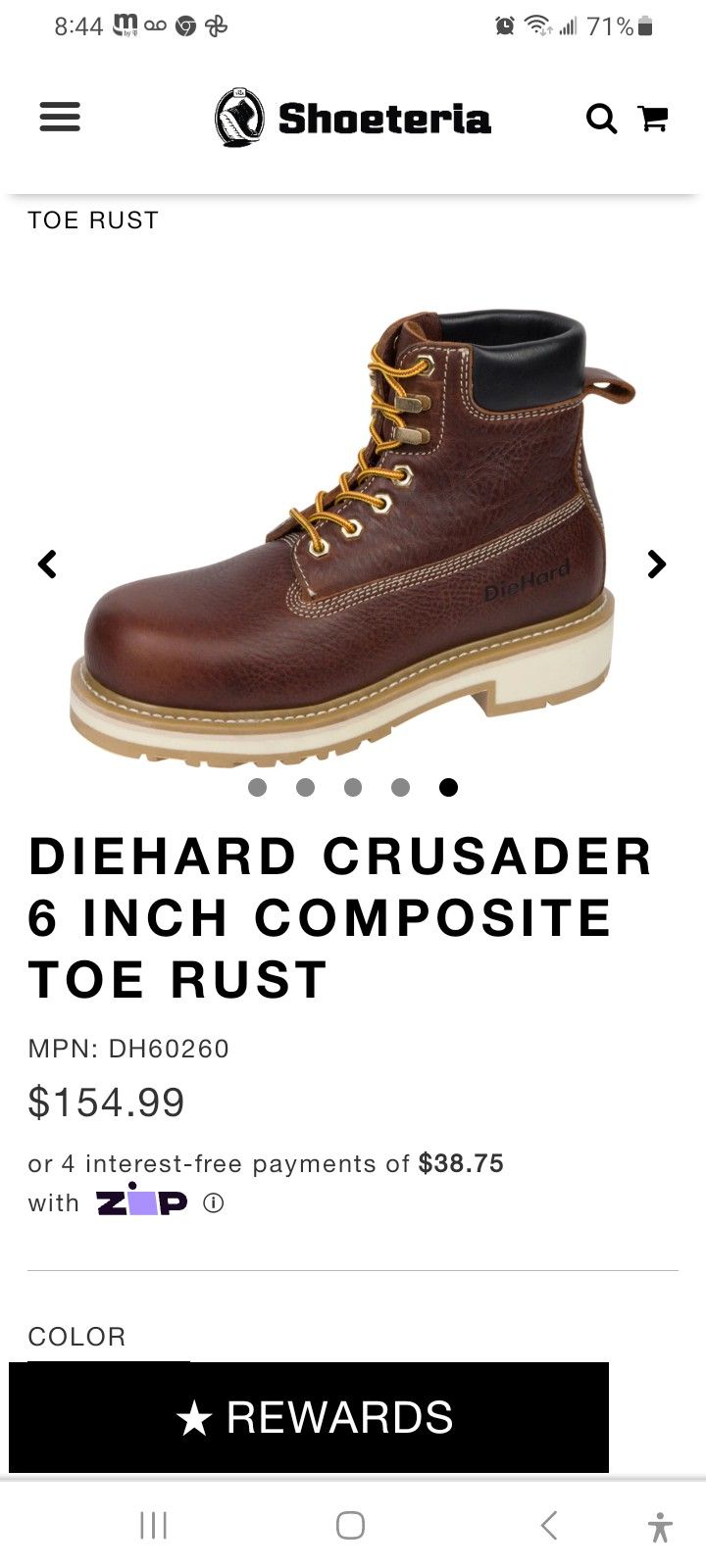 💥Brand NEW DIE HARD Leather Work Boots Paid $160 Size 11.5💥