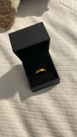 Gold Tungsten Ring