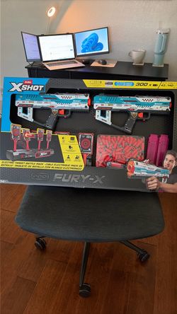 Brand new, unopened Duo Play Gun with target