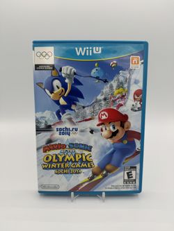 Mario & Sonic at the Olympic Winter Games Sochi 2014 Nintendo Wii U Complete