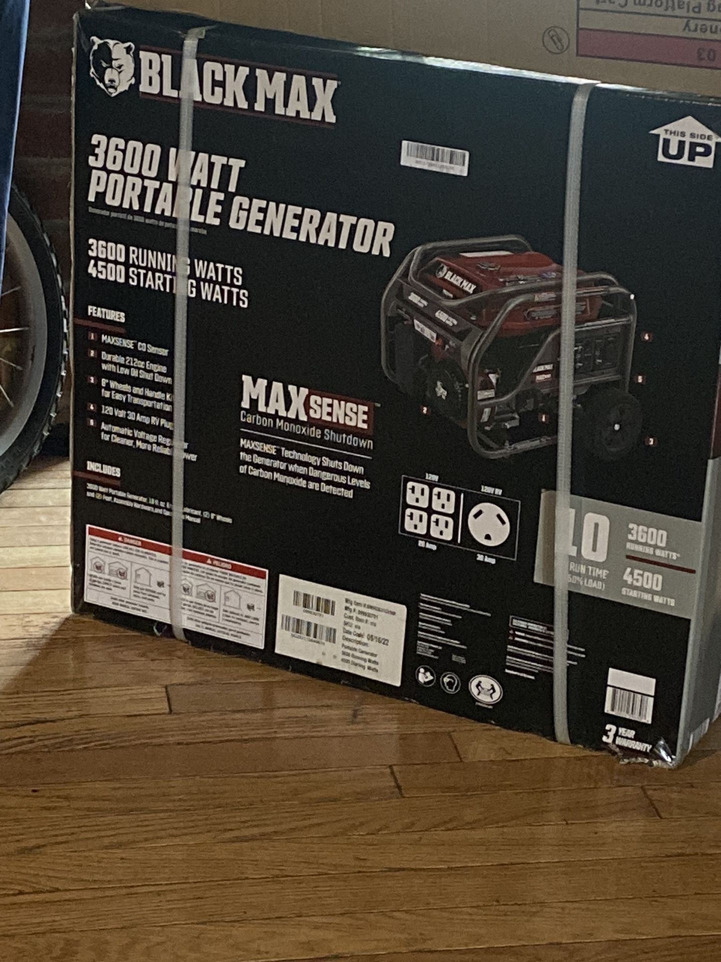 Black Max Generator 3600 WATT for Sale in Baltimore, MD OfferUp