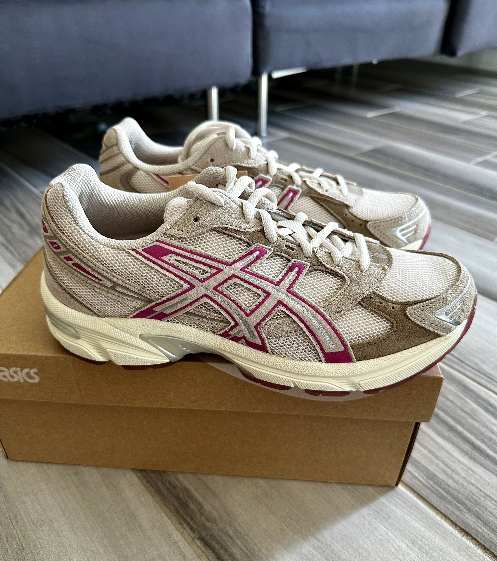 Women's ASICS GEL-1130 Running Shoes - Oatmeal Peyote Pink - size 6, 6.5, 7, 7.5, 8, 8.5, 9, 9.5, 10