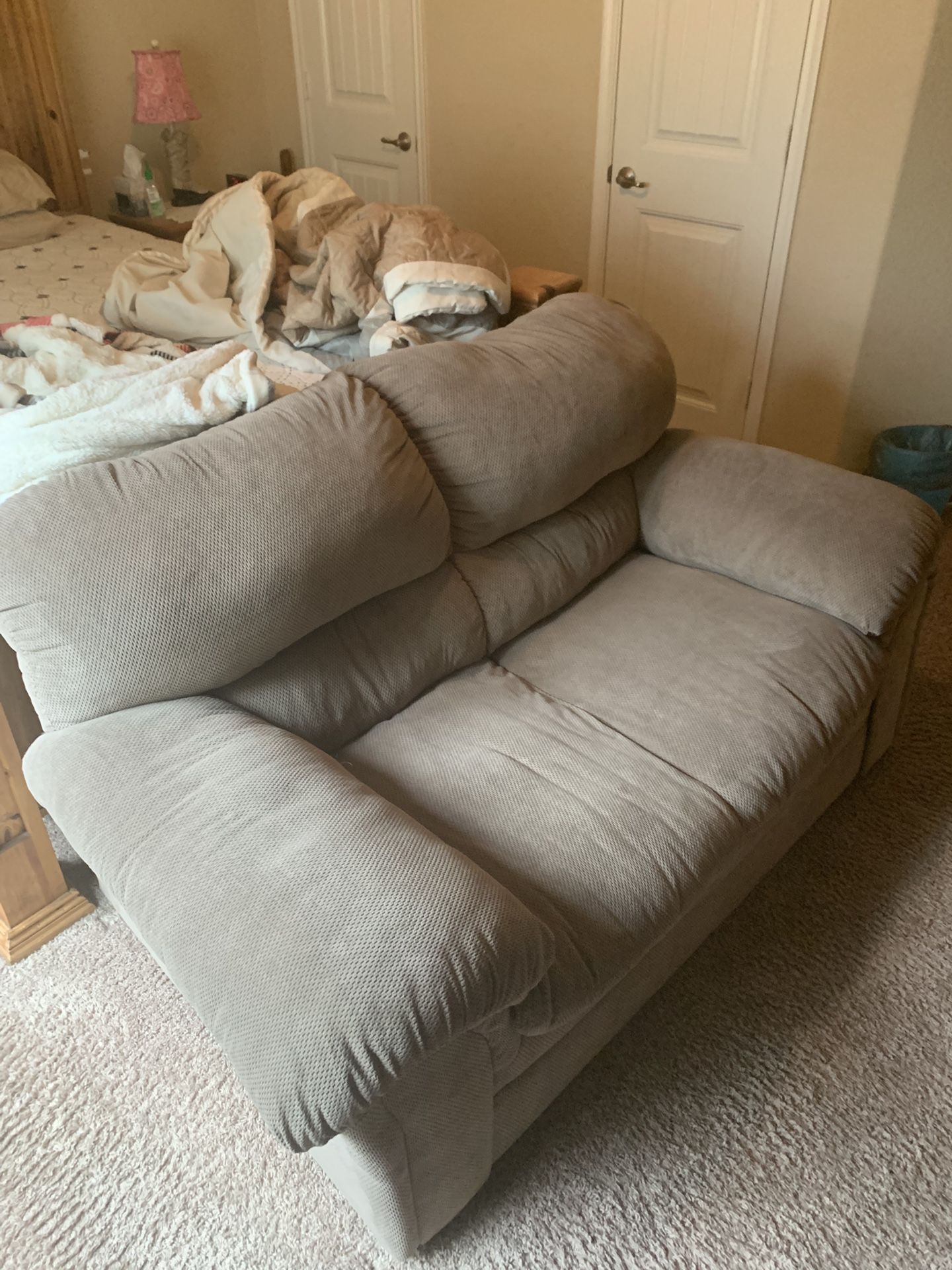 Beige Love Seat