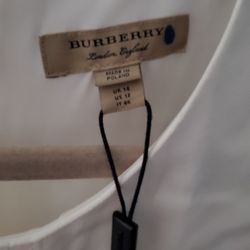 Burberry LONDON. Brand New, Never Worn Dress, 12 US, Can also Fit Loose On Size 10.