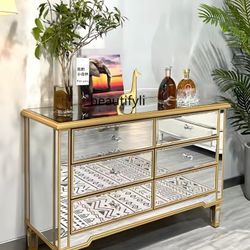 Used mirrored dresser 6 draw 