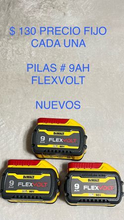 $130 CADA UNA PILAS # 9 AH FLEXVOLT TODAS SON NUEVAS