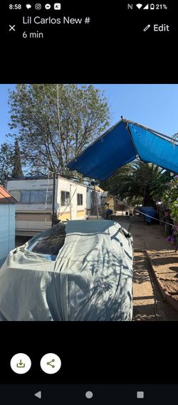 Trailer with its yard