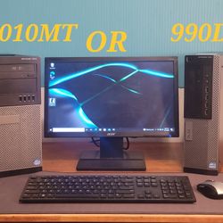 Has Warranty Dell Optiplex 7010 MT or Optiplex 990 DT , each have i7, 16Gb, SSD, Monitor KB Mouse Full Details In Post 