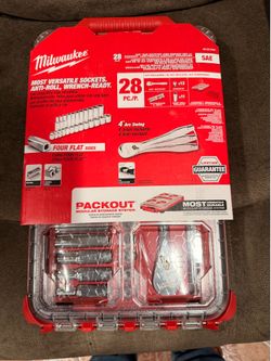 Milwaukee 28pc 3/8 ratchet socket set