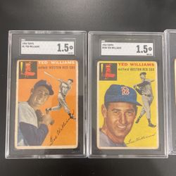 Tops Baseball Cards Graded 1950s