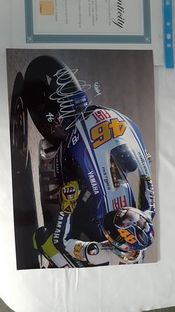 Valentino Rossi moto GP signed