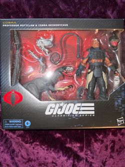 G.I. Joe Classified Series 196 cobra Professor Rottclaw & Cobra Deinonychus