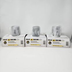 Halo 5001MB, 5" Trim Baffle White Trim with Black Baffle - 3 Pack