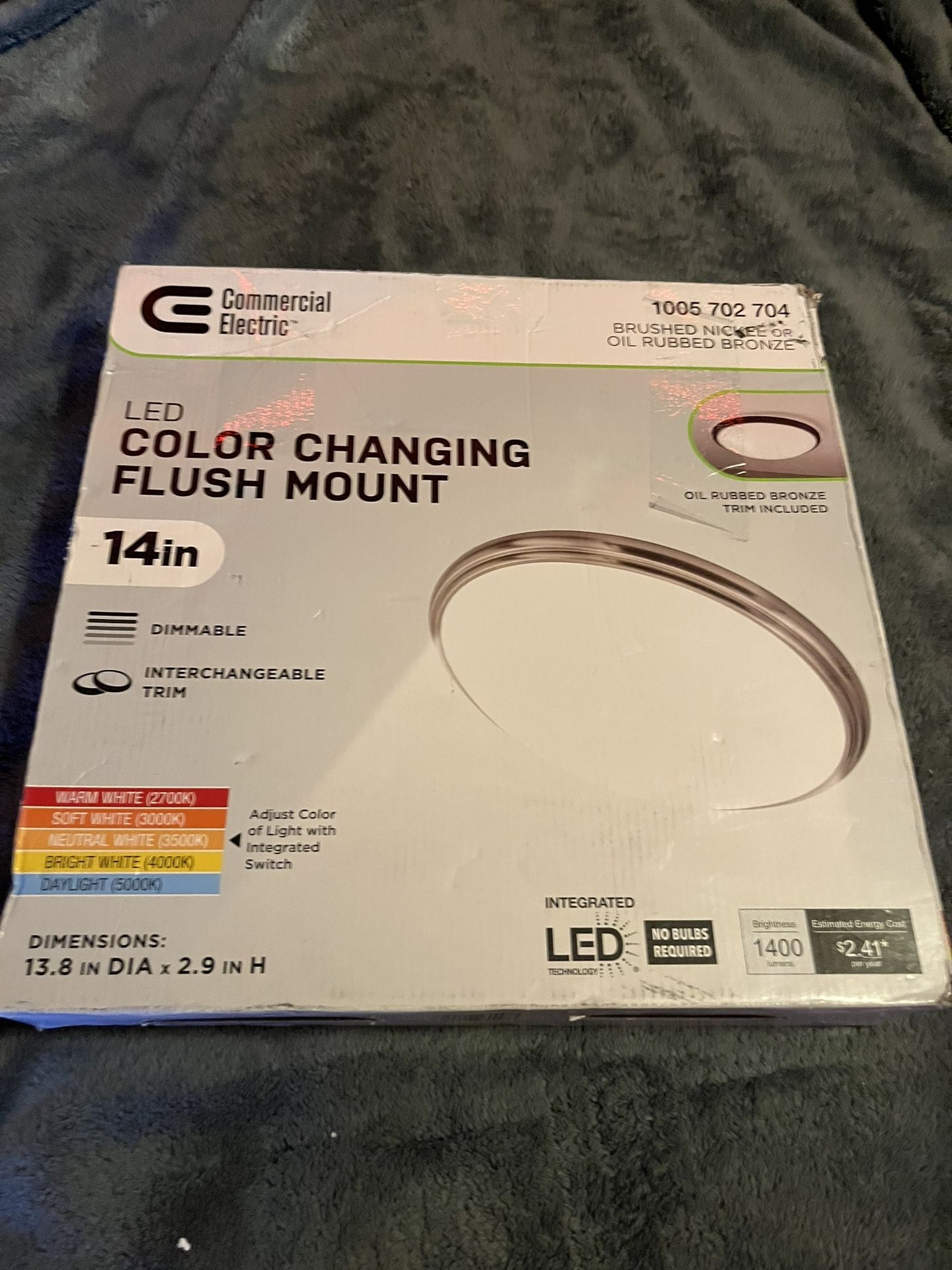 Commercial Electric 14” Light Fixture