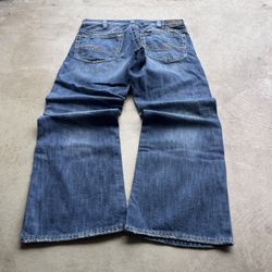 Vintage Y2K Silver Jeans Co Gordie Wide-Leg Jeans