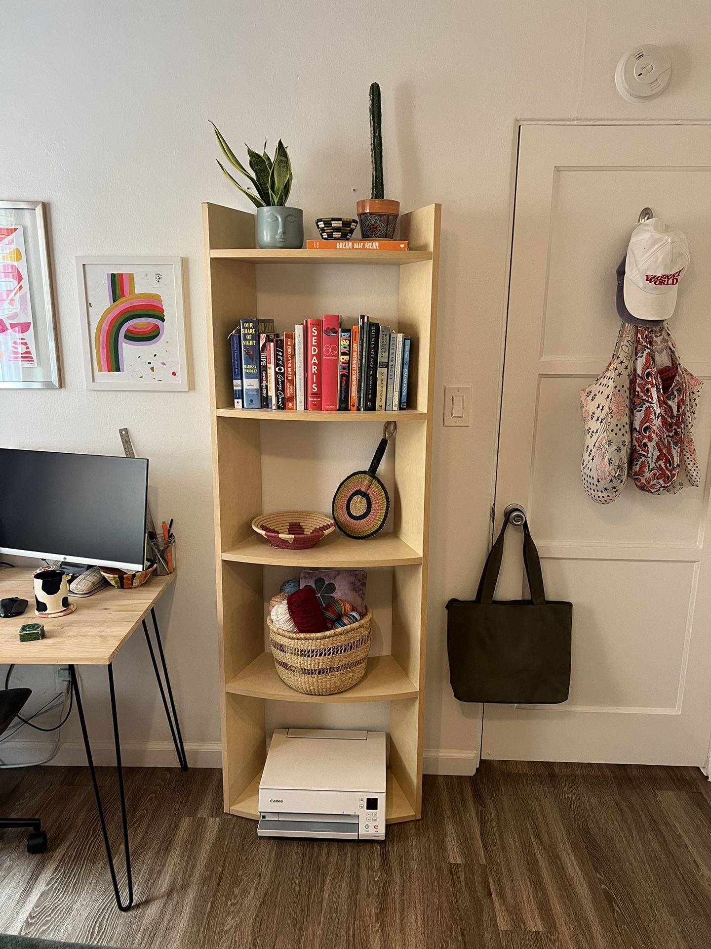 Crate & Barrel Wavy Bookcase