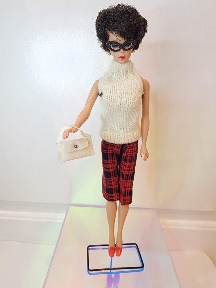 VINTAGE 60s Handmade OOAK Barbie Outfit with Accessories