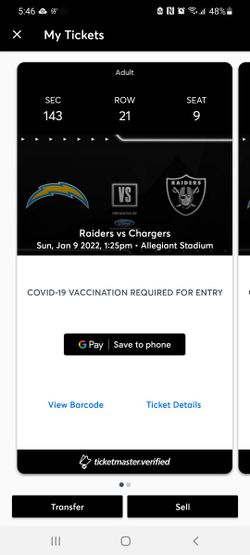 Chargers @ Raiders