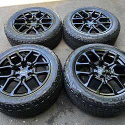New 20" OEM Chevy Wheels Rims 6x139.7 6x5.5 Bridgestone 255/55/20 Tires Hablo Espanol