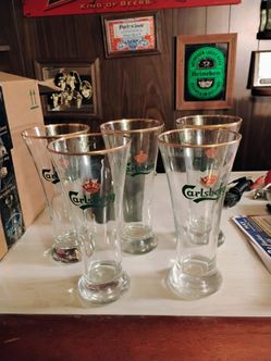Carlsberg beer glasses