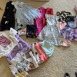 HUGE Girls bulk lot clothing, pajamas bathing suits dresses shorts sweaters, party dresses. Age 2 to 6.