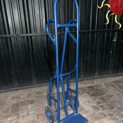 Blue Handtruck Dolly w/ Rubber Type Tires