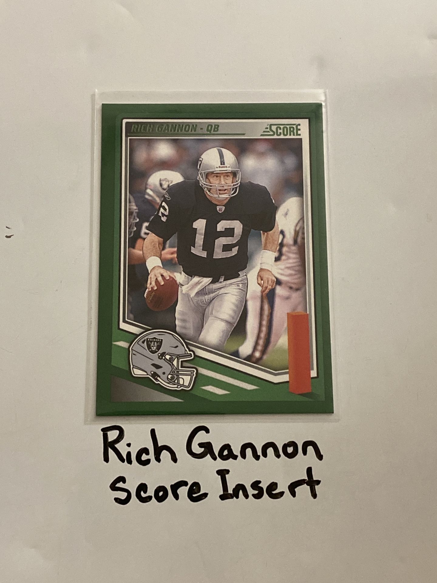 Rich Gannon Oakland Raiders All-Pro QB Score Short Print Insert Card.