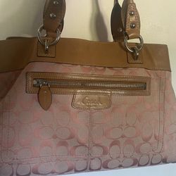 Coach Vintage Purse Pink 